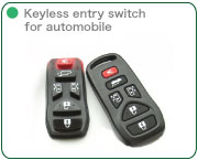 Key less entry switch for automobiles